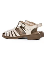 Sandale Dama din piele naturala 5250 CREAM | FORMAZIONE