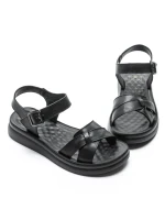 Sandale Dama din piele naturala 28-16 BLACK | FORMAZIONE