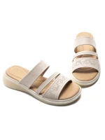 Papuci Dama din piele naturala 33191 CREAM | FORMAZIONE