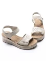 Sandale Dama din piele naturala 71-23 CREAM | FORMAZIONE