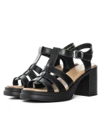 Sandale Dama din piele naturala TP1007-2 BLACK | FORMAZIONE