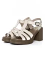Sandale Dama din piele naturala TP1007-2 CREAM | FORMAZIONE