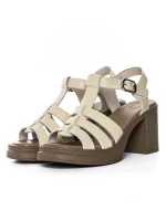 Sandale Dama din piele naturala TP1007-2 YELLOW | FORMAZIONE