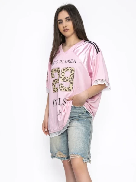 Tricou Dama VMCF6260 ROZ | KIKIRIKI