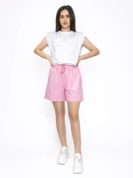 Pantaloni Scurti Dama WH-9398 ROZ | KIKIRIKI