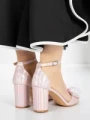 Sandale Dama cu Toc Gros 5XKK23 CHAMPAGNE | MEI