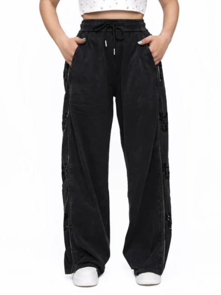 Pantaloni Dama 7304-2 NEGRU | FASHION