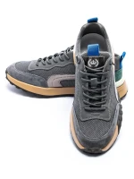 Pantofi Sport Barbati 88926 Gri-Verde (B09) Mels