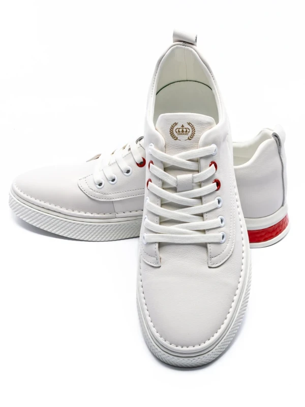 Pantofi Sport Barbati din piele naturala JH9070 Alb (M39) F.Gerardo