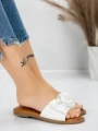 Papuci Dama cu Talpa Joasa 5PT9 WHITE | MEI