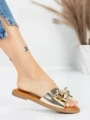 Papuci Dama cu Talpa Joasa 5PT9 LIGHT GOLD | MEI