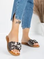 Papuci Dama cu Talpa Joasa 5PT9 GUNCOLOR | MEI