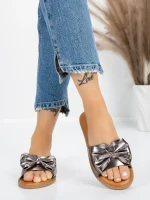 Papuci Dama cu Talpa Joasa 5PT9 GUNCOLOR | MEI