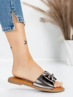 Papuci Dama cu Talpa Joasa 5PT9 GUNCOLOR | MEI