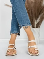 Papuci Dama cu Talpa Joasa J588-5 BEIGE | MEI