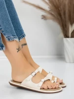 Papuci Dama cu Talpa Joasa J588-5 BEIGE | MEI