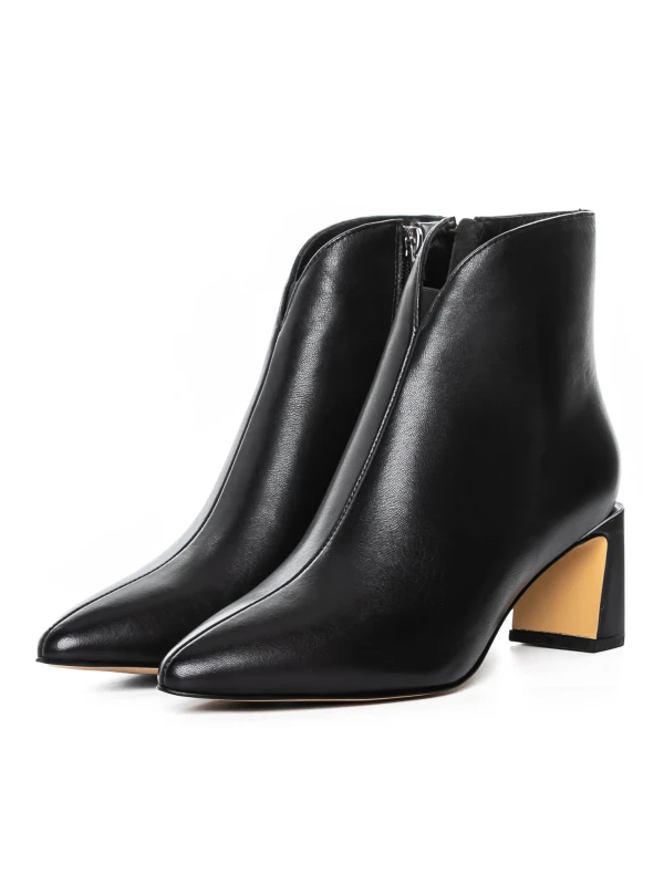 Nizki škornji z debelo peto 2091-5-61A Črna | Jose Simon