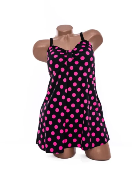 Costum de baie dama Y10221 NEGRU-FUCSIA | MEINA