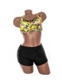 Costum de baie dama L220-1 GALBEN-NEGRU | MEINA