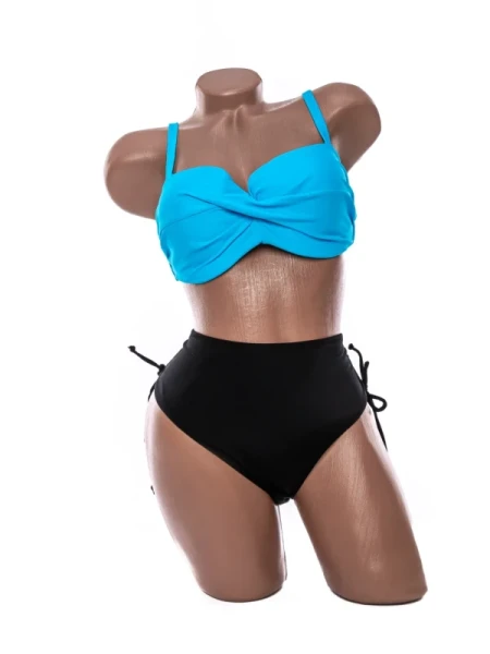 Costum de baie dama L211 ALBASTRU-NEGRU | MEINA