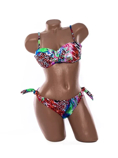 Costum de baie dama F662 ROSU-VERDE | MEINA