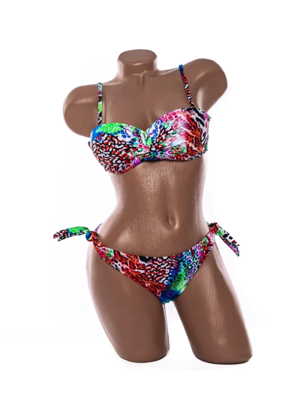 Costum de baie dama F662 ROSU-VERDE | MEINA