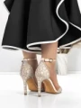 Sandale Dama cu Toc Subtire 5XKK12 CHAMPAGNE | MEI