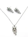 Set Colier + Cercei T1001700 ARGINTIU | MEI