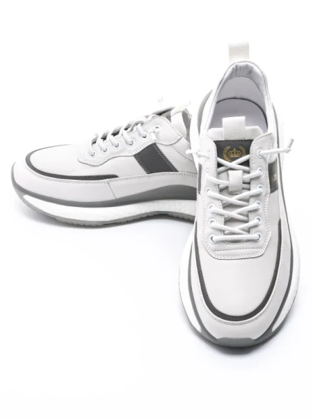 Pantofi Sport Barbati 33706 Alb-Gri Franco Gerardo