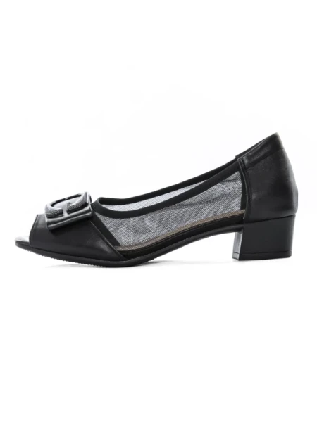 Pantofi cu Toc gros 9627 Negru Formazione