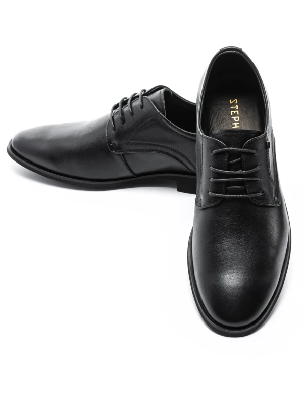 Pantofi Barbati din piele naturala K3505 Black (M44) Stephano