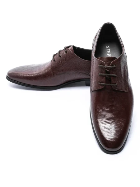 Pantofi Barbati din piele naturala QF576-K51 Red (M45) Stephano