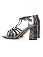 Sandale Dama cu Toc gros K835-02C Guncolor Jose Simon