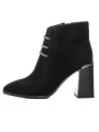 Botine Dama cu toc gros M01-01A Negru Jose Simon