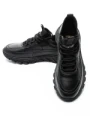 Pantofi Sport Barbati din piele naturala M01902 Negru (L10) Franco Gerardo