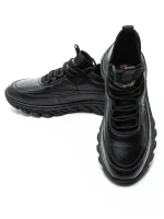 Pantofi Sport Barbati din piele naturala M01902 Negru (L10) Franco Gerardo