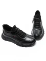 Pantofi Sport Barbati din piele naturala M01902 Negru (L10) Franco Gerardo