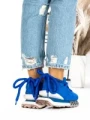 Pantofi Sport Dama din piele naturala 5WZ15 SAPPHIRE BLUE | PANTOFUL