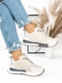Pantofi Sport Dama din piele naturala 5SZ12 BEIGE | PANTOFUL