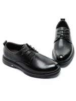 Pantofi Casual Barbati din piele naturala 91817 BLACK | ADVANCER