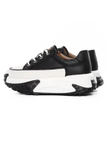 Pantofi Sport Dama din piele naturala KM9071-2 BLACK | ADVANCER