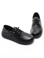 Pantofi Casual Dama din piele naturala 6350 BLACK | ADVANCER