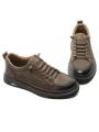 Pantofi Casual Barbati din piele naturala W25513-1 KHAKI | ADVANCER