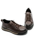 Pantofi Casual Barbati din piele naturala 57509 BROWN | ADVANCER