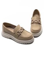 Pantofi Casual Dama din piele naturala 37822 APRICOT | ADVANCER