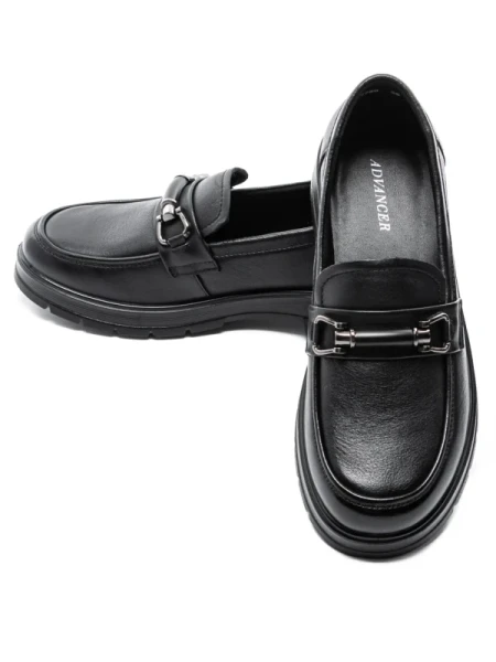 Pantofi Casual Dama din piele naturala N750 BLACK | ADVANCER