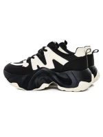 Pantofi Sport Dama din piele naturala 3A532 BLACK-CREAM | ADVANCER