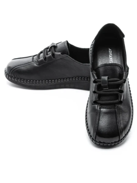Pantofi Casual Dama din piele naturala 6351 BLACK | ADVANCER