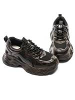 Ženski športni copati iz naravnega usnja 919-1 Rjava | Advancer