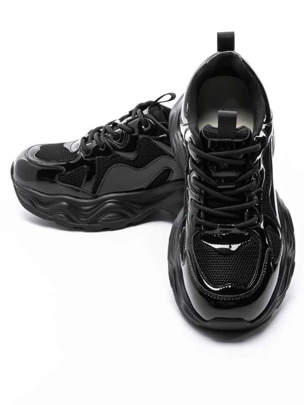 Ženski športni copati iz naravnega usnja 919-1 Črna | Advancer